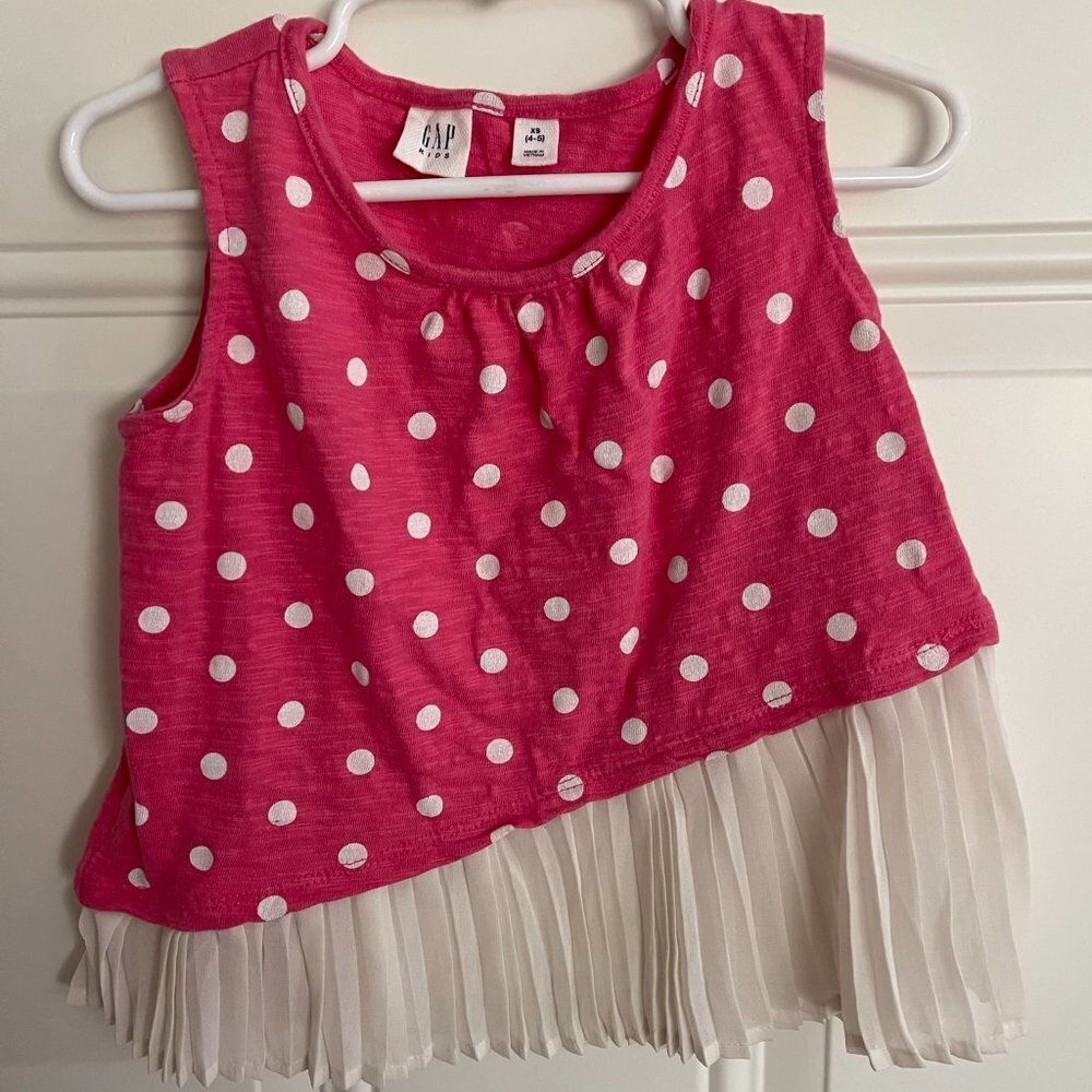 GAP Kids Tee Shirt Top Girls Gapkids Summer Spring Youth Size XS (4-5) - Picture 4 of 6